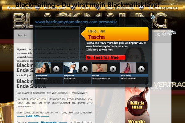 blackmailing.net site used Redesign