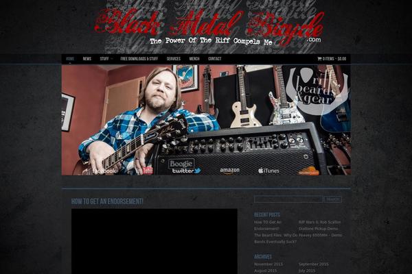 Dark-n-gritty theme site design template sample