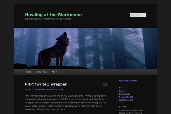 Site using CodeColorer plugin