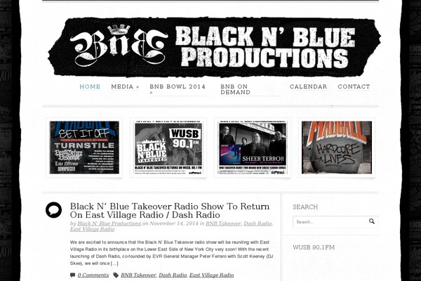 blacknblueproductions.net site used Elefolio