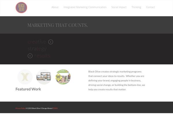 Blackolive theme site design template sample
