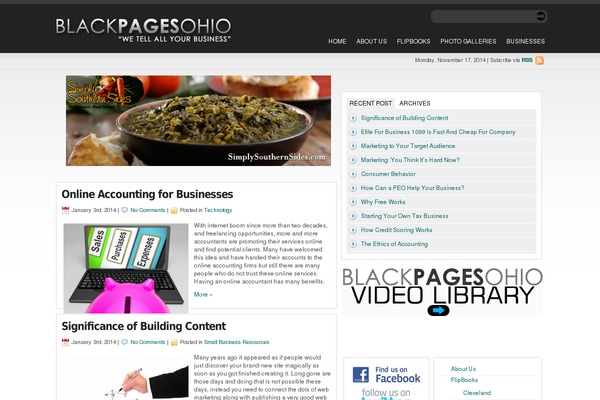 Statement theme site design template sample