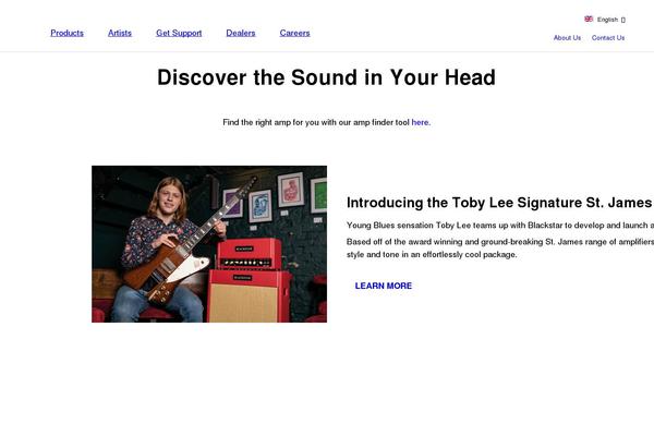 blackstaramps.com site used Blackstar