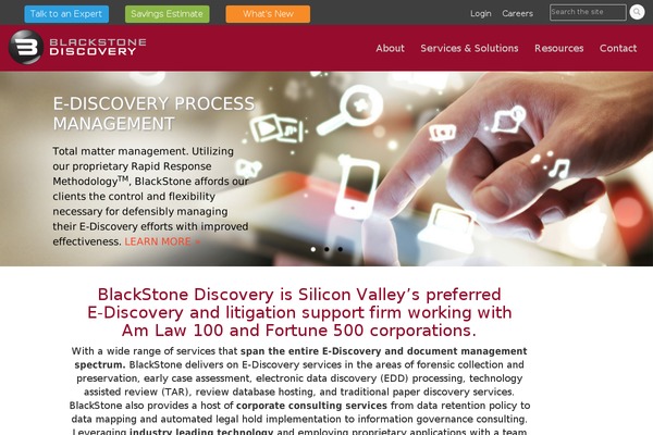 blackstonediscovery.com site used Unitedlex-new