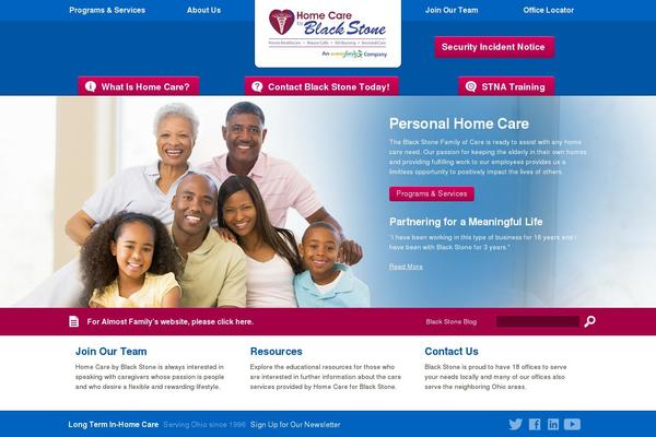 Blackstone theme site design template sample