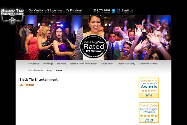 Blacktie theme site design template sample