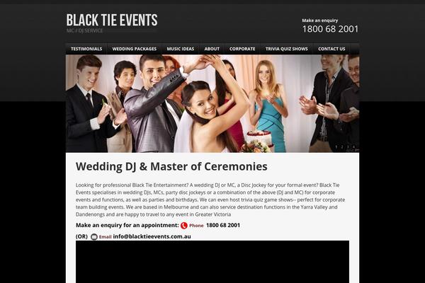 Blacktie theme site design template sample