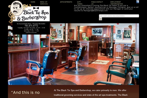 Blacktie theme site design template sample