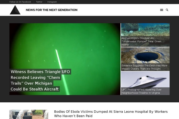 blacktriangle.com site used Newspaper