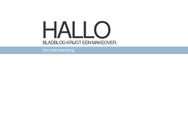 bladblog.nl site used Makeover