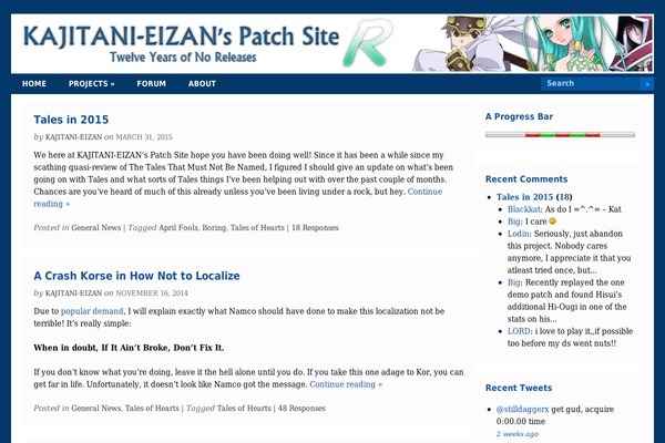 Site using Better-recent-comments plugin