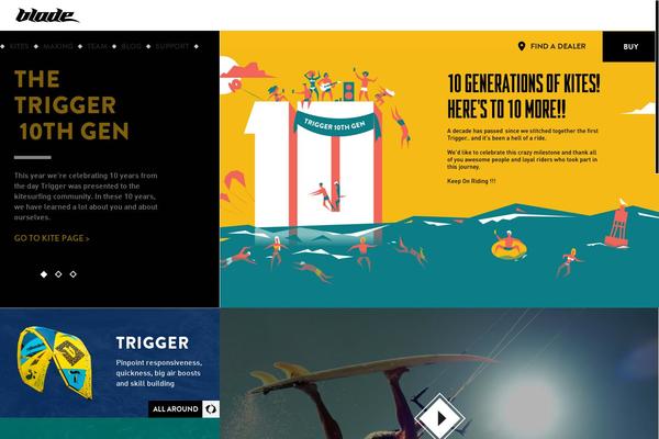 Blade theme site design template sample