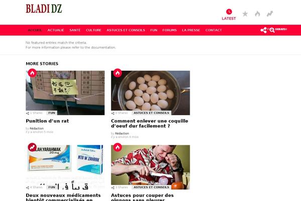 Site using Snax plugin
