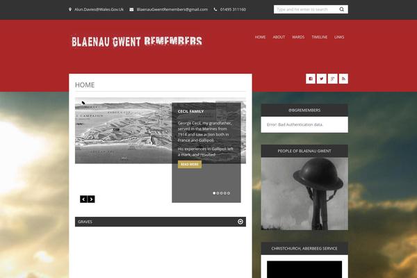 blaenaugwentremembers.com site used Artikulo