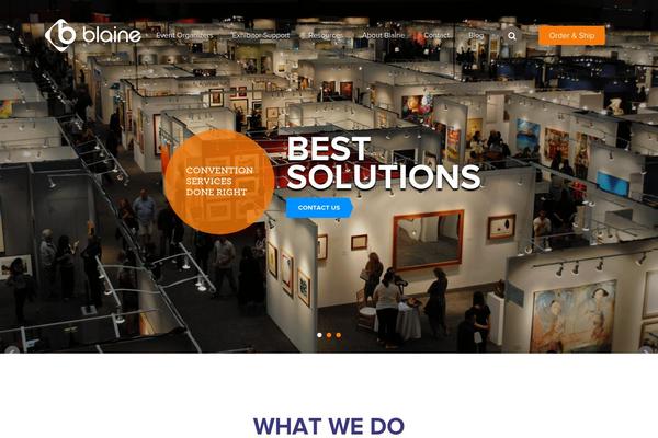 Blaine theme site design template sample