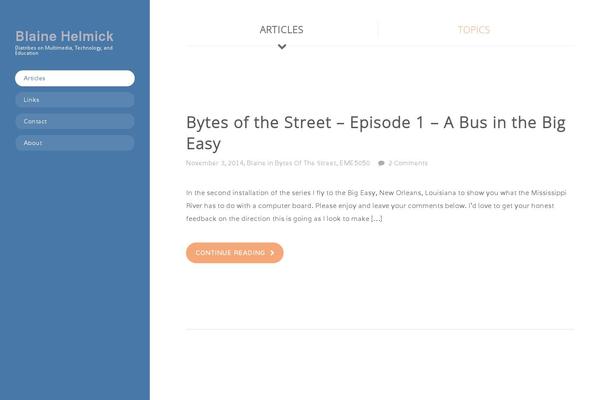 On Topic theme site design template sample