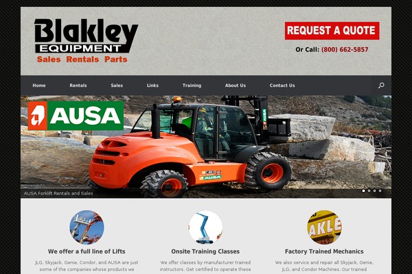 Vantage theme site design template sample