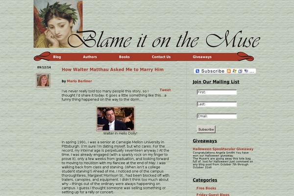 Author theme site design template sample