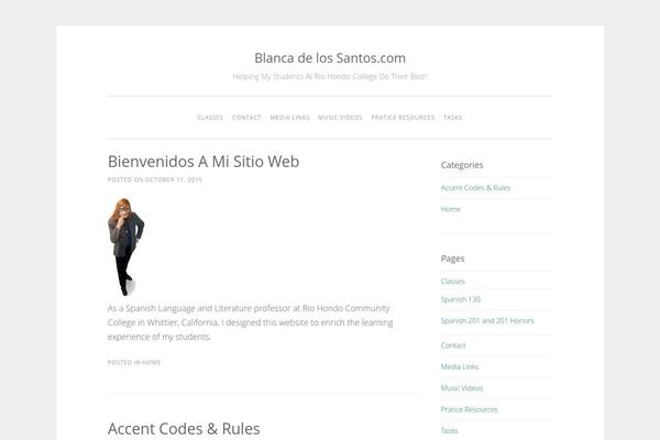 blancadelossantos.com site used Wisdom Blog
