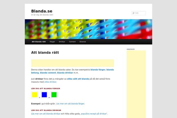 Twentyeleven-matti-svenska theme site design template sample