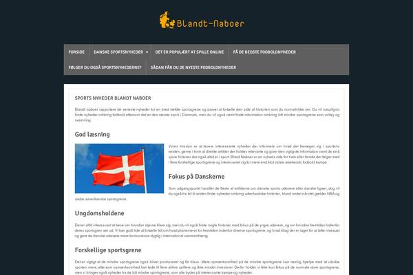 Bloggie theme site design template sample