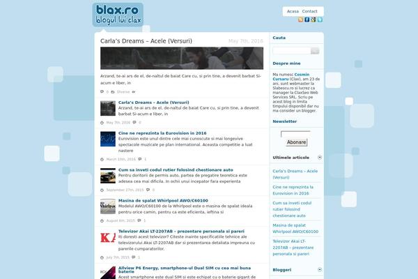 blax.ro site used Freshtweet