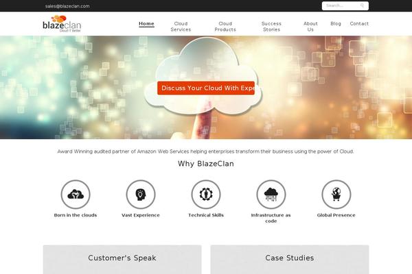 blazeclan.com site used Blazeclan