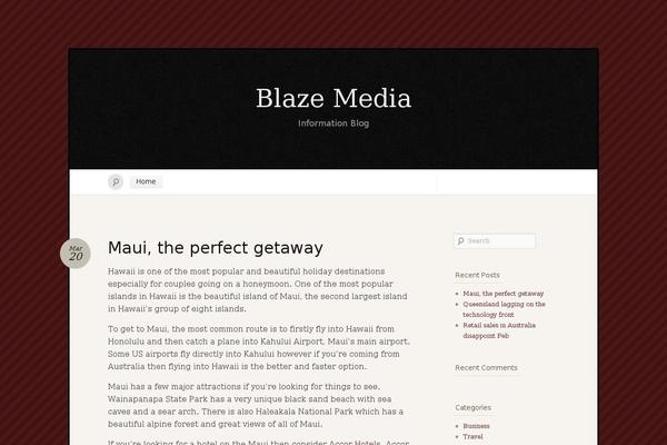 Quintus theme site design template sample