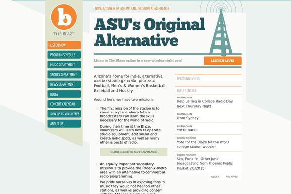 Blaze theme site design template sample