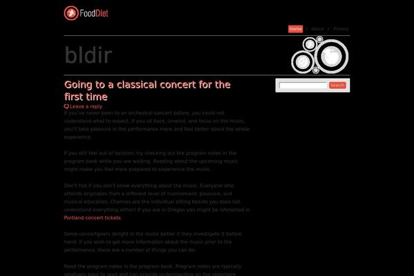 Food and Diet theme site design template sample