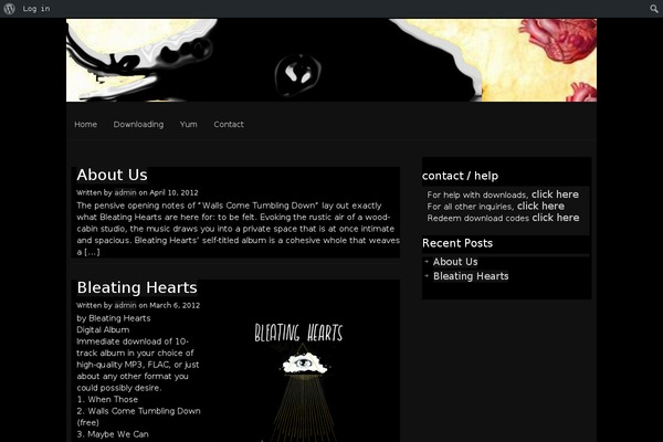 Clean Black theme site design template sample