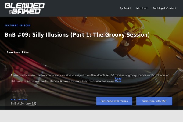 Podcaster theme site design template sample