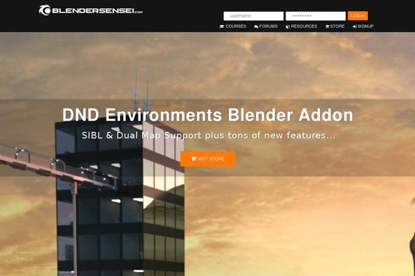 Sensei theme site design template sample