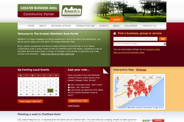 blenheimontario.com site used Gba