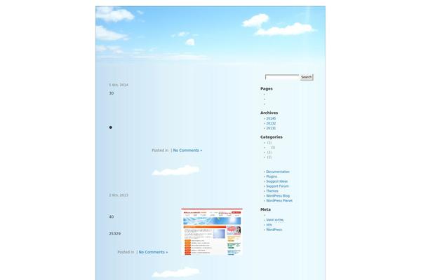 BlueSky theme site design template sample