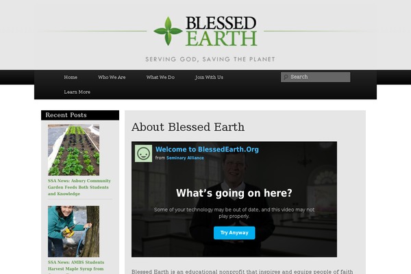 blessedearth theme websites examples