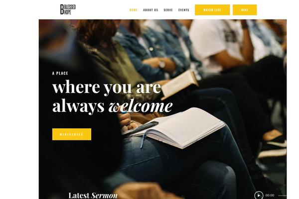 Holy-church theme site design template sample