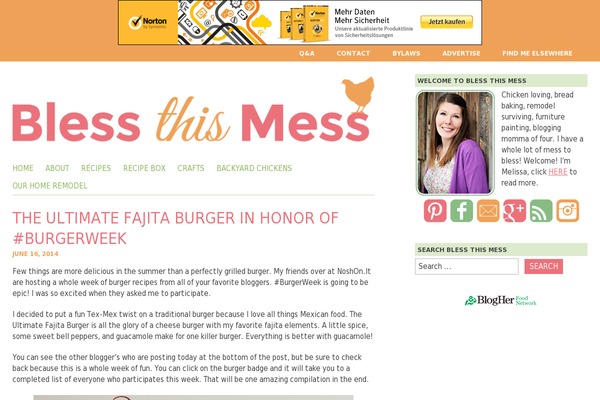 blessthismessplease.com site used Foodiepro-v442