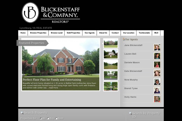 RealEstate theme site design template sample