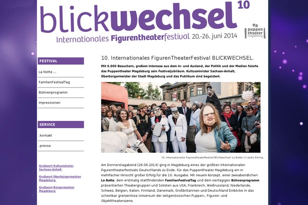 blickwechselfestival.de site used Puppentheater-magdeburg