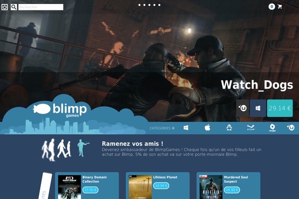 blimpgames.com site used Metro