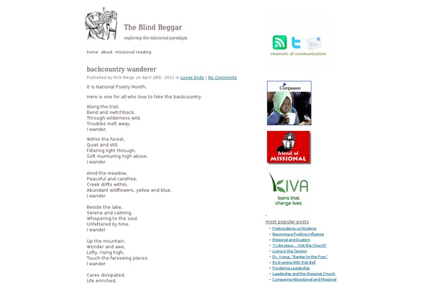 blindbeggar.org site used Nice Wee Theme