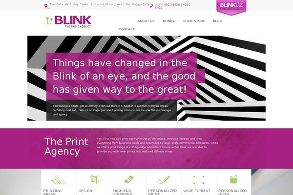 Blink theme site design template sample