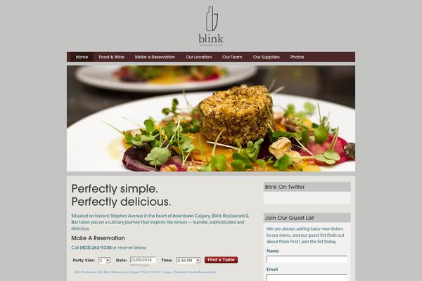 Blink theme site design template sample