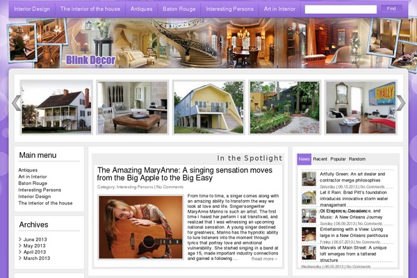 Sabrina theme site design template sample