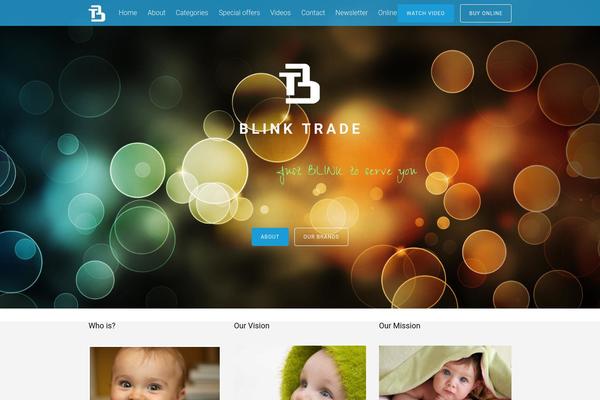 Tesseract theme site design template sample