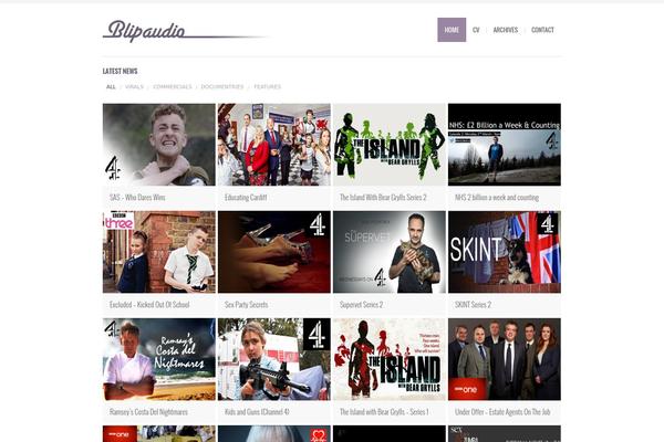 Bigbang theme site design template sample