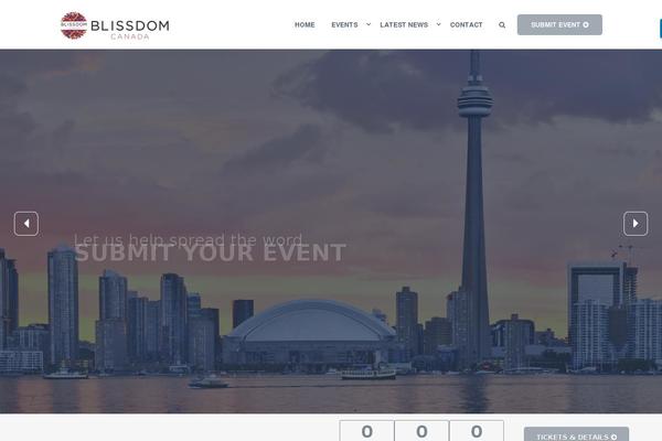 Site using WordPress Countdown plugin plugin