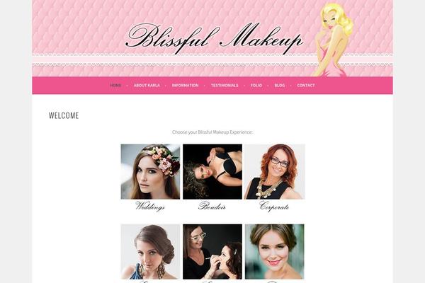 Blissful theme site design template sample