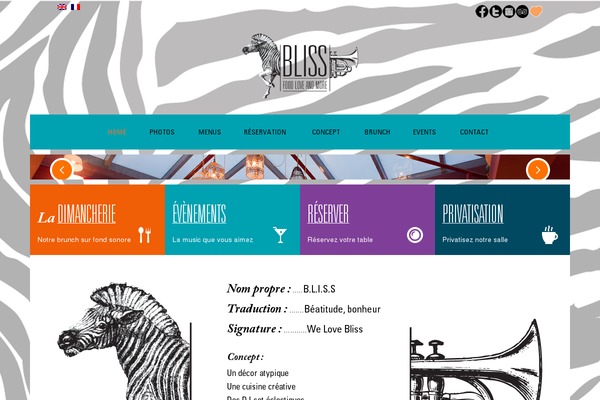 blissparis.fr site used LinoFeast